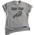 thumbnail image 1 of Cray Cray Shirt, Unisex Women's Men's Shirt, Crayfish Shirt, Fishing Shirt, Funny Fish Shirt, Dark Heather Gray, Large, 1 of 6