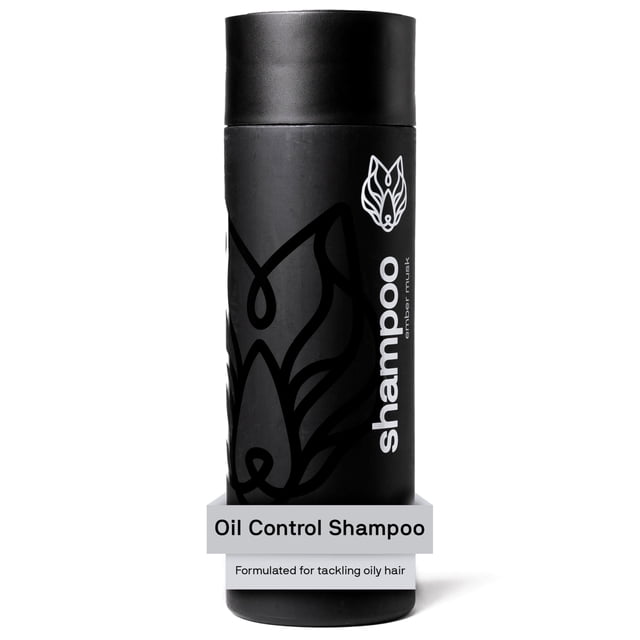 Champú Black Wolf para cabello graso, 355 ml (12 onzas líquidas). Champú con carbón vegetal para el control de la grasa, con fórmula hidratante y de limpieza profunda que hidrata y nutre el cuero cabe