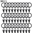thumbnail image 1 of Clip de cortina de 30 piezas de 3,5 mm y 25 mm de diámetro interior, negro oso de fresa Hogar, 1 of 3