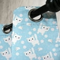 thumbnail image 3 of Ambesonne Cartoon Grommet Curtain, AMusing Cat with Yarn, 50" x 96", Cream Blue, 3 of 6