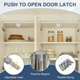 thumbnail image 3 of Uxcell Magnetic Push Latch, Double Push to Open Door Latch Cabinet Hardware Hidden Push Touch Latch Silver 4 Pcs, 3 of 7