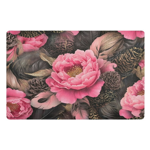 BZSMCE Floor Mats 32x20in Forals Bloom Painting Creativity Doormats