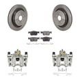 thumbnail image 1 of Transit Auto Rear Disc Brake Caliper Rotors and Ceramic Pads Kit for Car 2019-2022 Lincoln Nautilus FWD with Vented KC8-101383T, 1 of 11