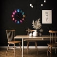thumbnail image 6 of Wall Clock Decorative - Retro Colorful Numbers Print 2D Vintage Wall Clocks Battery Operated Silent Non-Ticking for Bedroom, Living Room, Kitchen, Office, Classroom, 10 Inch, 6 of 7