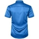 thumbnail image 5 of pstuiky Camisa de manga corta para hombre, Camisa informal de manga corta con solapa y botones de color liso para fiesta de baile para hombre ropa de hombre m, 5 of 8