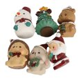thumbnail image 4 of Mini Figuras Navideñas, Figuras de NaviDad en Miniatura de Resina Duradera Estilo Animal Suave 6 pianas para el HOGAR, 4 of 7