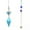Blue Turquoise (Synthetic), variant on Hexagon Pendulum Crystal Quartz Nature Energy Reiki Healing Merkaba Pendant -Amethyst