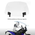thumbnail image 2 of Adjustable Motorcycle Windshield Spoiler Air Deflector for Riding Experience, 2 of 8