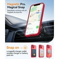 thumbnail image 4 of Magnetic Case for iPhone 16 Pro Max with Full Camera Protection [Compatible with Magsafe] [Translucent Matte] Protective Phone Case, Hot Pink,Red, 4 of 5