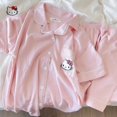 thumbnail image 2 of Conjunto de pijama de Hello Kitty Sanrio para niña, ropa de casa de dibujos animados Kawaii, pantalones cortos de manga corta, sección delgada de verano, 2 of 4