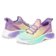 thumbnail image 7 of Kushyshoo Girls Lightweight Sneakers Kids Breathable Lace-up Athletic Running Shoes Big Kids Walking Shoes Rainbow Purple Size 1, 7 of 7