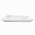 thumbnail image 3 of Better Homes & Gardens- Marble Print Rectangle Melamine Handled Tray, 3 of 7