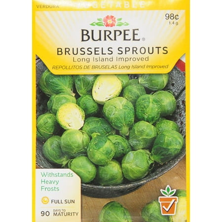 Burpee-Brussels Sprouts, Long Island Seed Packet