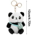 thumbnail image 3 of Household Pendant, Ongmies Cute Panda Keychain | Panda Keyring | Panda Shaped Keychain | Cute Plush Panda Keyring Cute Plush Panda Key Chain, Hangs, Panda Pendant*1, 3 of 8