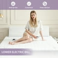 thumbnail image 3 of HOMLYNS Queen Size Electric Heated Mattress Pad - Zoned Dual Control 10 Heat Levels & 1-12H Timer, 3 of 7