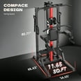thumbnail image 6 of TOSSFD Home Gym Machine - High/Low Pulley System for Lat Pulldown, Row & Back Workout, with Leg Support | All-in-One Strength Training Equipment for Home Gym, 6 of 10