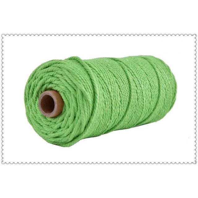 Cuerda de algodón de 100% de 3mm, cuerda de colores, cuerda de macramé artesanal trenzada Beige, textil para el hogar DIY, suministro decorativo para bodas, 110 yardas MFZFUKR 2028904-6