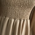 thumbnail image 6 of Herrnalise Women’s Dresses Summer 2024 Longoing Sleeve V-neck Stripe IrregularHigh Waist Makings Dress S-XL, 6 of 8