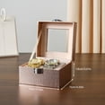 thumbnail image 5 of Premium Timepiece Watch Storage Organizers Container Box Case Clear View Window Dustproof Lid Jewelry Case for Home Use, 5 of 10
