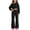 Black, variant on Girls Casual Outfit Sets, 2 Piece Long Sleeve Daily Spring Fall Kids Clothing Sets Size 5-6 Years Pink