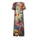 thumbnail image 4 of Vestido suelto de manga corta con cuello en V informal de verano para mujer a la moda Fridja  bnh2630, 4 of 8