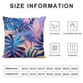 thumbnail image 5 of Acheng Palm Leaves with Lush Branches and Leaves Tropical Jungle Palm Leaves Plush Pillowcase White, 5 of 5