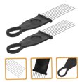 thumbnail image 4 of WEUVEB 2Pcs Brush Percussion Instrument Tool Plastic Black Music Accompaniment Home Education, 4 of 8