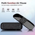 thumbnail image 3 of W1 Air Mouse 2.4G Wireless Keyboard Remote Control IR Remote Learning 6-Axis Motion Sense for Smart TV Android PC,1 * W1 Air Mouse Remote 1 * USB Receiver,Black, 3 of 6