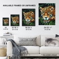 thumbnail image 3 of Artery8 Resting Jaguar In Lush Jungle Animal Portrait Living Room Extra Large XL Wall Art Poster Print, 3 of 3