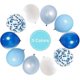 thumbnail image 2 of White And Blue Balloons For Birthday Party - Pack Of 50 | Blue Confetti Balloons, Royal Blue, 2 of 5