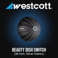 thumbnail image 2 of Beauty Dish Westcott Switch de 36 pulgadas con rejilla de 40 grados, plateado, 2 of 7