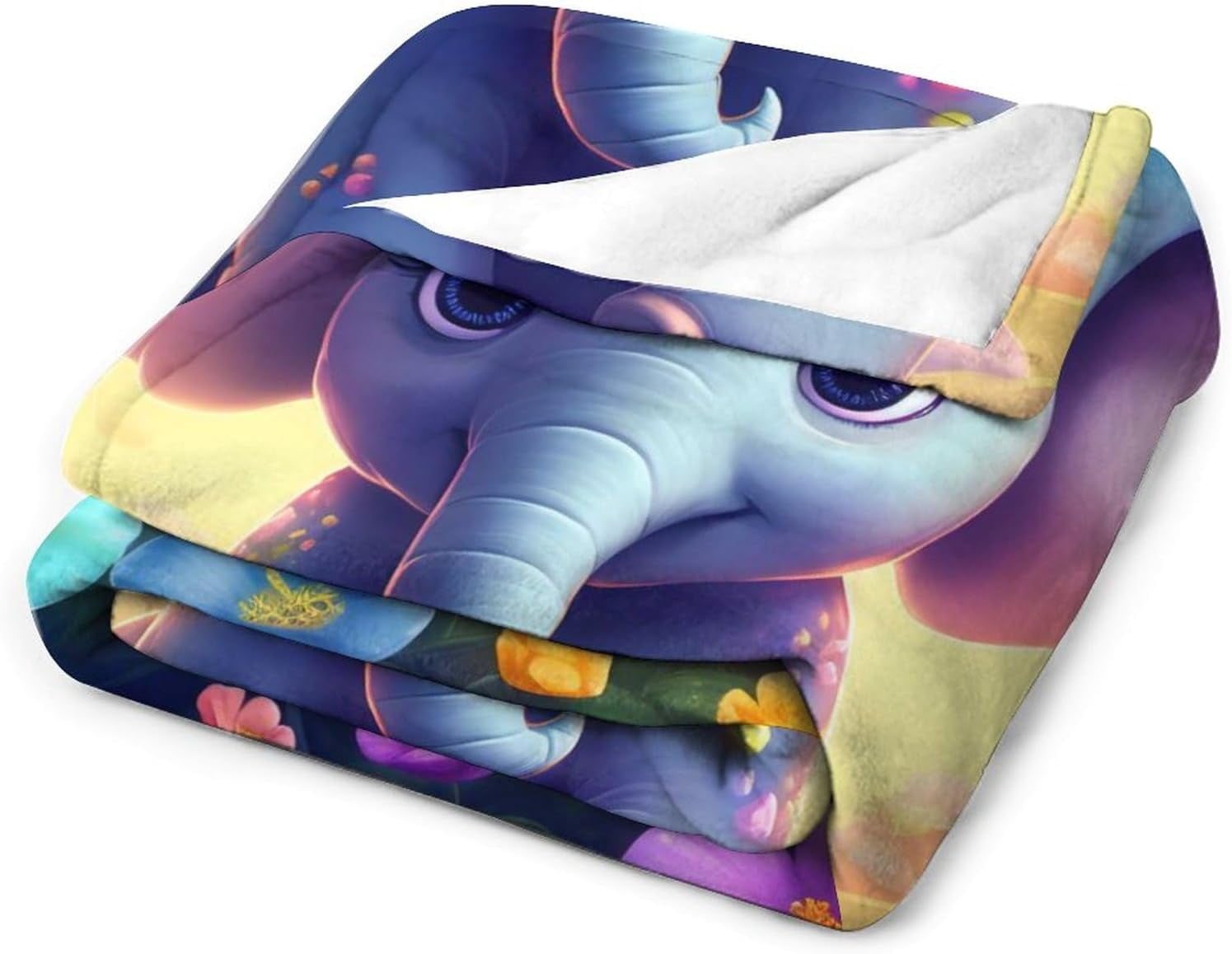 Elephant Blanket Elephant Gifts for Girls Cute Little Elephant Throw Blanket for Kids Adults Soft Warm Cozy Fleece Blanket for Couch Sofa \u200bBed 50"x60"