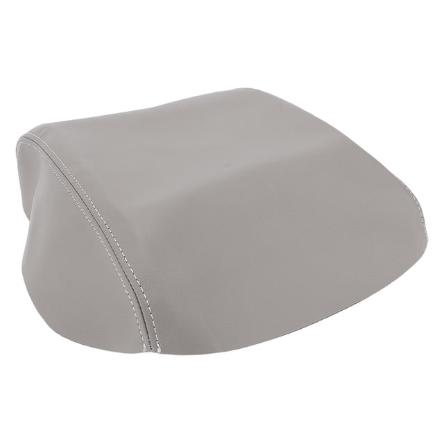Car Console Cover Water Resistant Scratchproof Armrest Protector Comfortable Leather Black