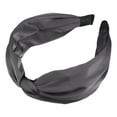 thumbnail image 5 of Unique Bargains Satin Twist Headband Hairband for Women Dark Gray 1.97 Inch Wide 1 Pcs, 5 of 7