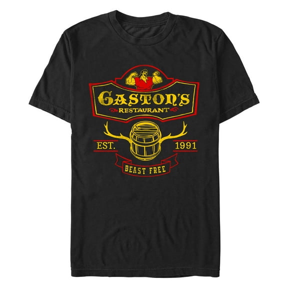 Men's Beauty and the Beast Gaston's Restaurant  Graphic T-Shirt