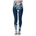 thumbnail image 1 of Gibobby Leggins termicos mujer Pantalones estampados navideños personalizados para mujer, mallas ajustadas personalizadas para mallas para correr(Marina,XG), 1 of 5