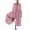 Pink, variant on Lindreshi Wide Leg Jumpsuit with Pockets Women Casual Solid Turn-down Collar Cotton Linen Romper Long Playsuit Zipper Jumpsuit