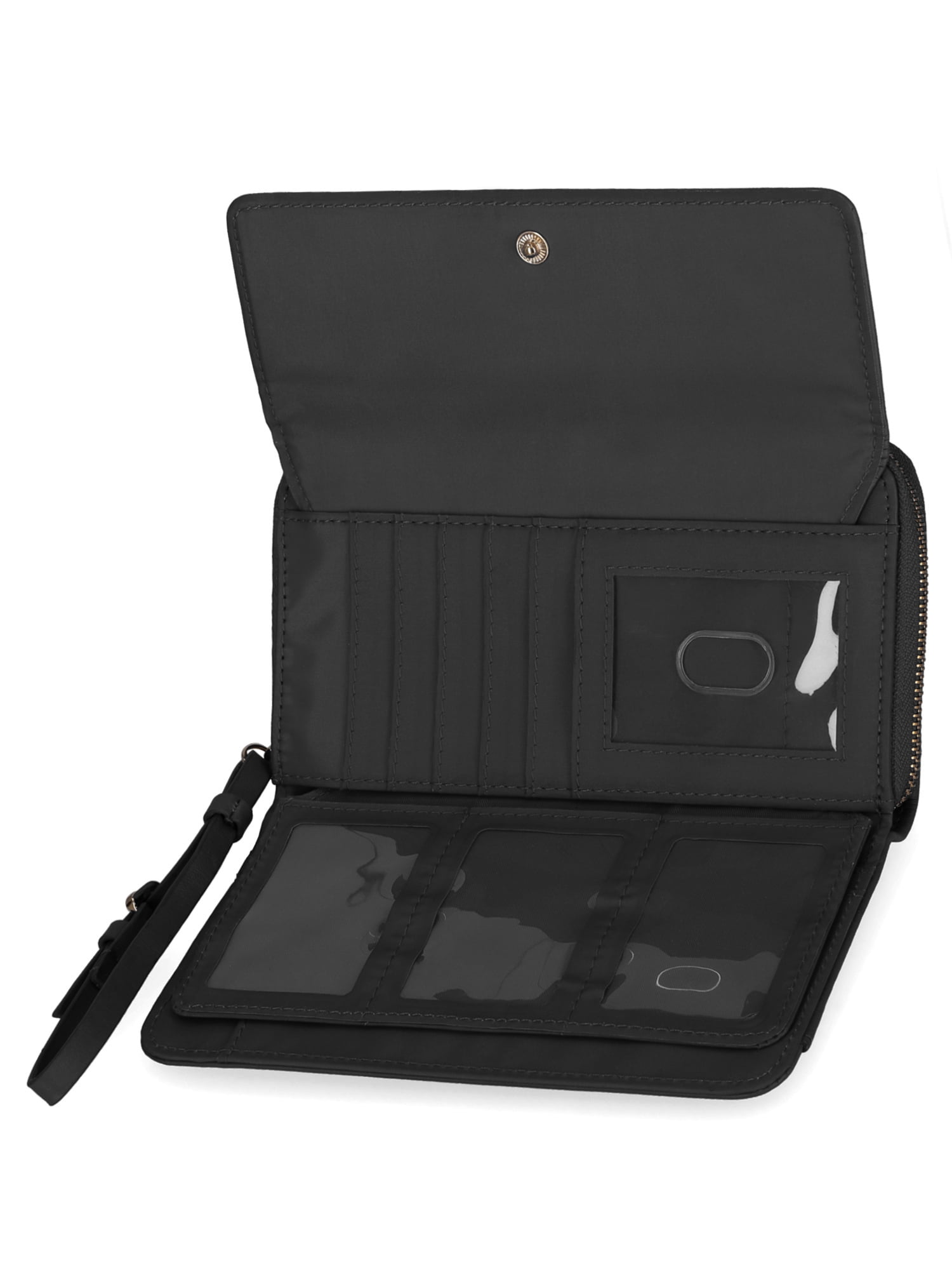 Time and Tru Women's Ainsley Bulk Clutch, Solid Black