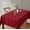 Burgundy Red, variant on THD Linky Jacquard Striped Fabric Tablecloth for Rectangle Table Advanced Water & Fade Resistance 60 W x 144 L - Rust