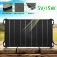 thumbnail image 3 of Cargador De Paneles Solares Panel solar de 15W resistente al agua ETFE a prueba de rasguños para el banco de energía del teléfono (B), 3 of 9