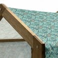 thumbnail image 5 of Surfboard Pet House, Tropical Composition Cocktail Ice Cream Floral Elements and Lettering, Outdoor & Indoor Portable Dog Kennel with Pillow and Cover, 5 Sizes, Turquoise Multicolor, by Ambesonne, 5 of 5