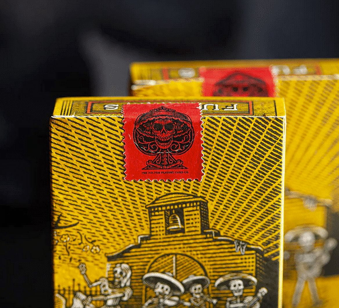 Limited (Red) Gilded Fulton's Day of the Dead Muertos Edition Playing Cards