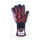 thumbnail image 5 of HOMEMAXS - Par de guantes para horno resistentes al calor de menos de 800 ℃, guantes protectores de silicona para barbacoa de algodón (negro, rojo), 5 of 6