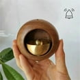 Mbxmh Hangs Household Pendant Clearance, Wooden Dopamine Doorbell Black