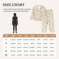 thumbnail image 4 of Lsque Milk Tea Pattern Long Sleeve Pajama Set for Women - Soft 2-Piece Sleepwear and Loungewear Set with Pockets, Comfy Nightwear-Medium, 4 of 7