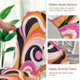 thumbnail image 5 of Yayeee 2 Pack Dining Chair Covers Stretch Parson Chairs Slipcovers Seat Protector, Swirling Circles, 5 of 6
