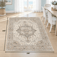 Area Rugs 9x12 Living Room: Washable Vintlight Brown Rug - Walmart.com