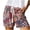 E, variant on Womens Shorts Women's Casual Drawstring Summer Printed Elastic Waist Cotton Shorts Comfy Lightweight with Pockets for Daily E L
