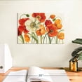 thumbnail image 3 of Elephant Stock Poppies Melody Wall Art - Horizontal Canvas Wall Art - Living Room Wall Decor - Floral And Botanical Canvas - Orange And Red Decor By Lisa Audit - 12" x 8", 3 of 8