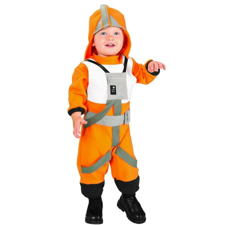 Star Wars Toddler Boys X-Wing Rebel Fighter Pilot Costume Jumpsuit &